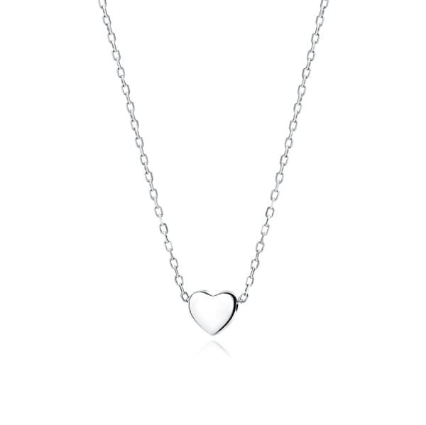 Stříbrný náhrdelník Choker se srdíčkem