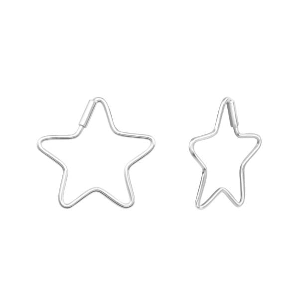 Hvězda - Stříbrné náušnice