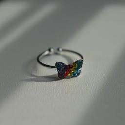 Motýlek - Stříbrný prsten pro děti