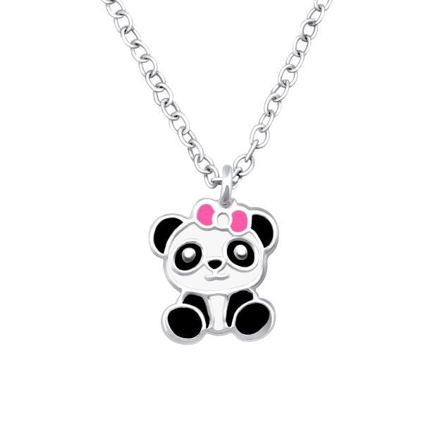 Panda - Stříbrný řetízek s přívěskem 