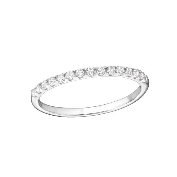 Stříbrný prsten Krystal