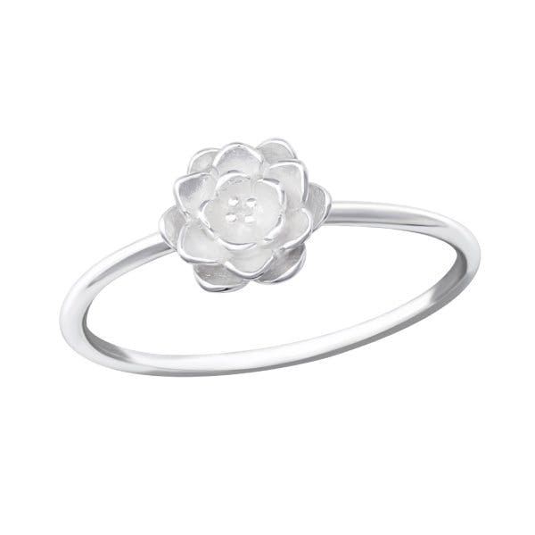Květ - Stříbrný prsten