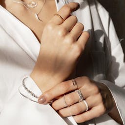 Stříbrný prsten - bez osazení